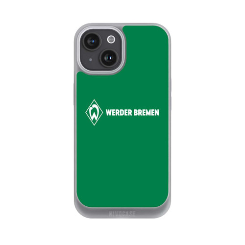 Apple iPhone 15 NIVOpure Werder Bremen Schriftzug Raute Grün
