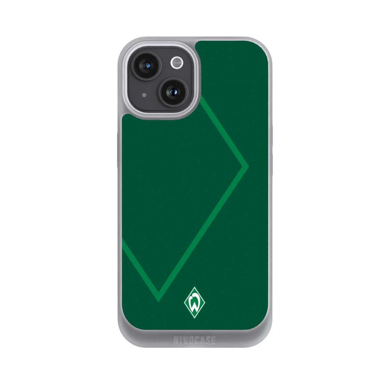 iPhone 15 NIVOpure Werder Grün Rautenelement