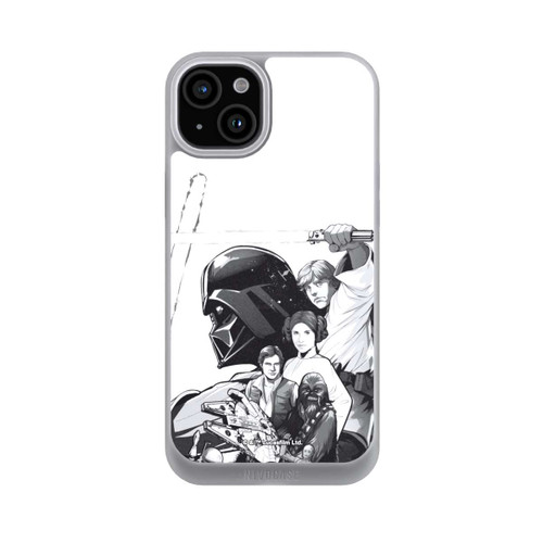Apple iPhone 15 Plus NIVOpure StarWars Charaktere - Schwarz-Weiß
