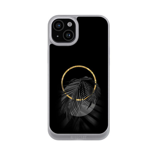 Apple iPhone 15 Plus NIVOpure tropische Blätter schwarz
