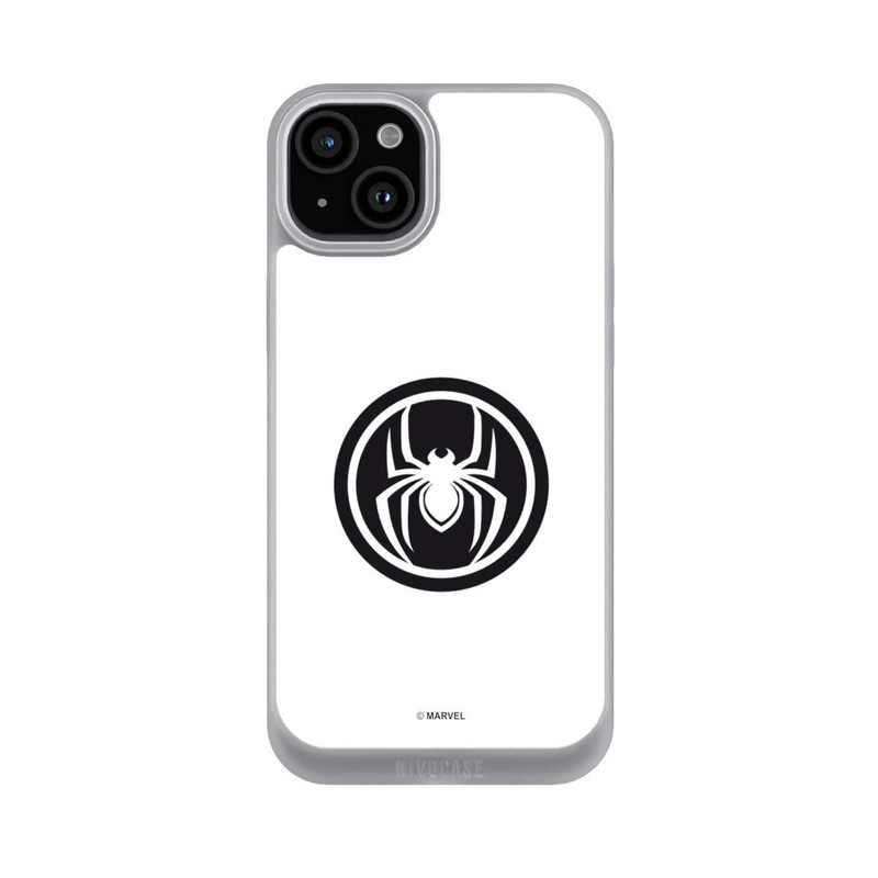 iPhone 15 Plus NIVOpure Spider-Man Logo White