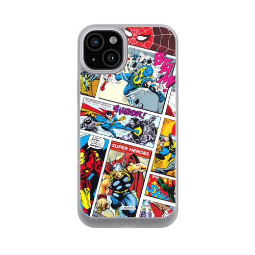 Apple iPhone 15 Plus NIVOpure Marvel Retro Comic Blue