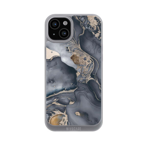 Apple iPhone 15 Plus NIVOpure Alcohol Ink Gold Grey