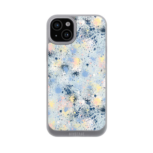 Apple iPhone 15 Plus NIVOpure Tintentropfen Staub Textur Blau