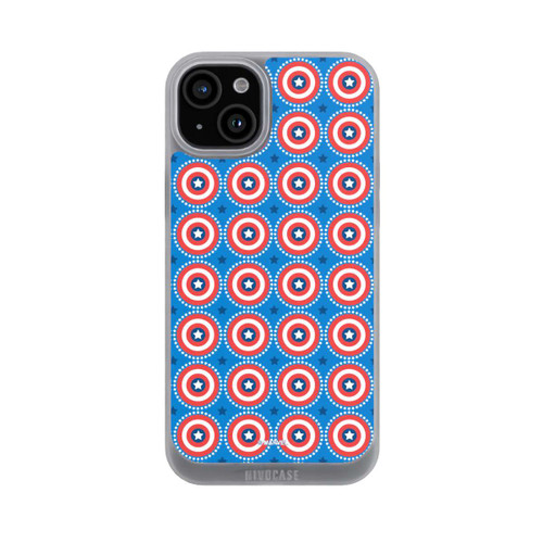 Apple iPhone 15 Plus NIVOpure Captain American Shield Pattern