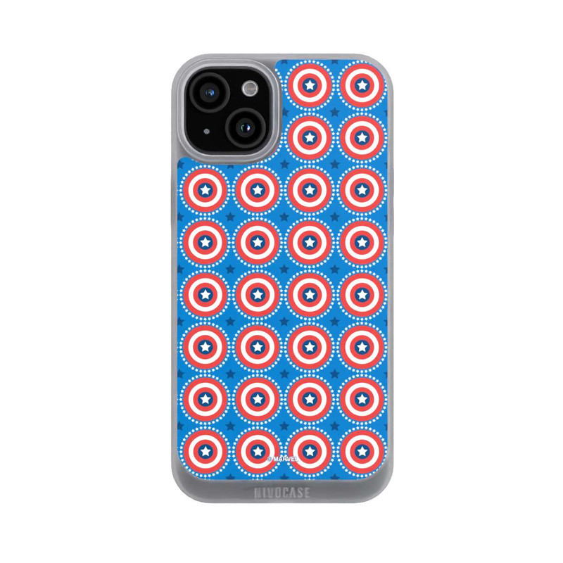 iPhone 15 Plus NIVOpure Captain American Shield Pattern