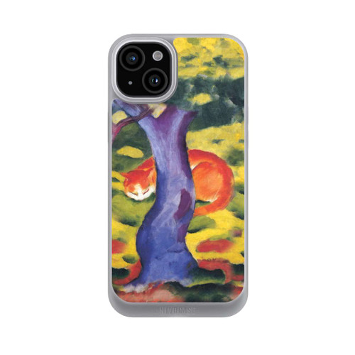 Apple iPhone 15 Plus NIVOpure Katze hinter Einem Baum von Franz Marc