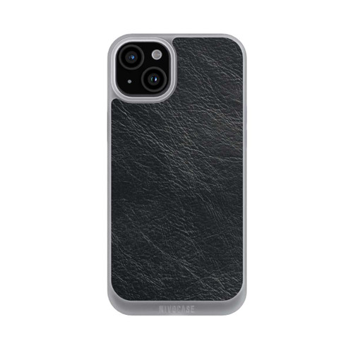Apple iPhone 15 Plus NIVOpure Schwarzer Lederlook Hintergrund