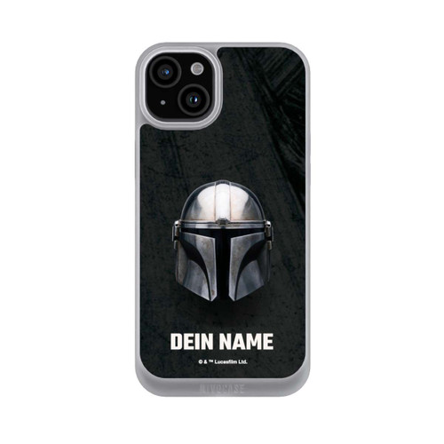 Apple iPhone 15 Plus NIVOpure Star Wars Mandalorian Black Helmet Personalisierbar