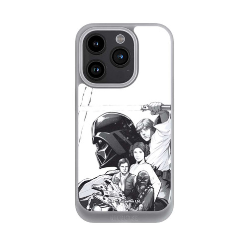 Apple iPhone 15 Pro NIVOpure StarWars Charaktere - Schwarz-Weiß