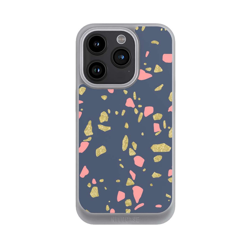 iPhone 15 Pro NIVOpure Terazzo Gold-Optik