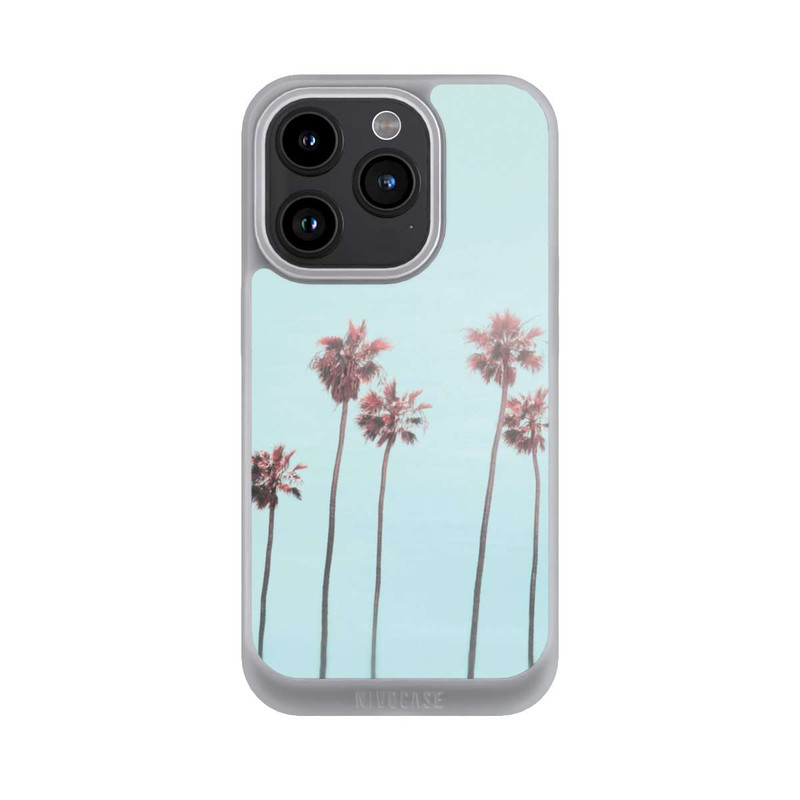 iPhone 15 Pro NIVOpure Hellrosa Strandpalme Paradies
