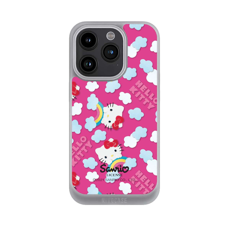 iPhone 15 Pro NIVOpure Hello Kitty Regenbogenmuster