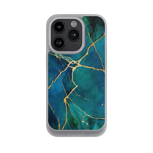 Apple iPhone 15 Pro NIVOpure Look minéral glamour bleu or