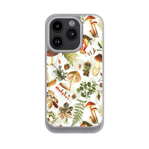 Apple iPhone 15 Pro NIVOpure Pilzmuster Weiß