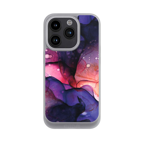 Apple iPhone 15 Pro NIVOpure Flüssige Kunst Lila-Pink