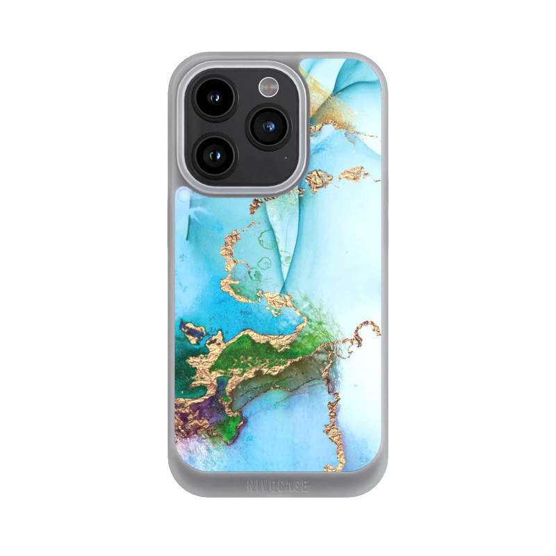 iPhone 15 Pro NIVOpure Colourful Marble Glitterlook