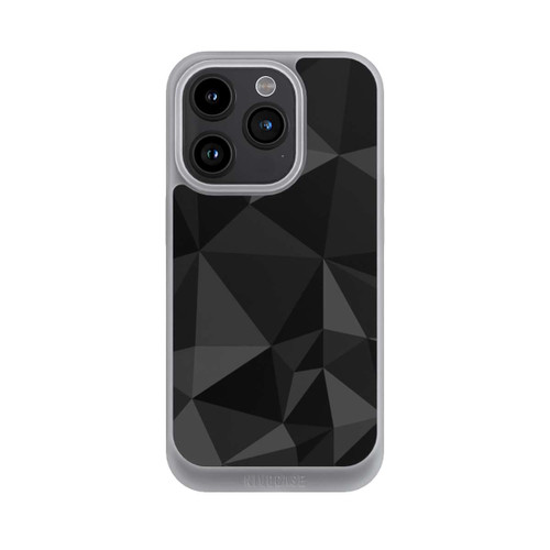 Apple iPhone 15 Pro NIVOpure Polygonmuster schwarz