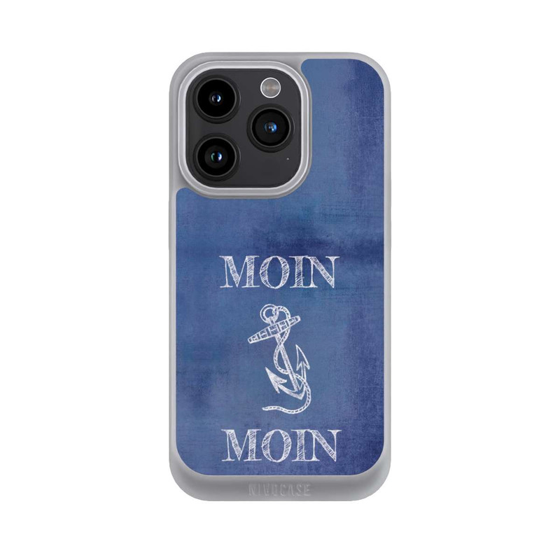 iPhone 15 Pro NIVOpure Moin Anker grunge blau
