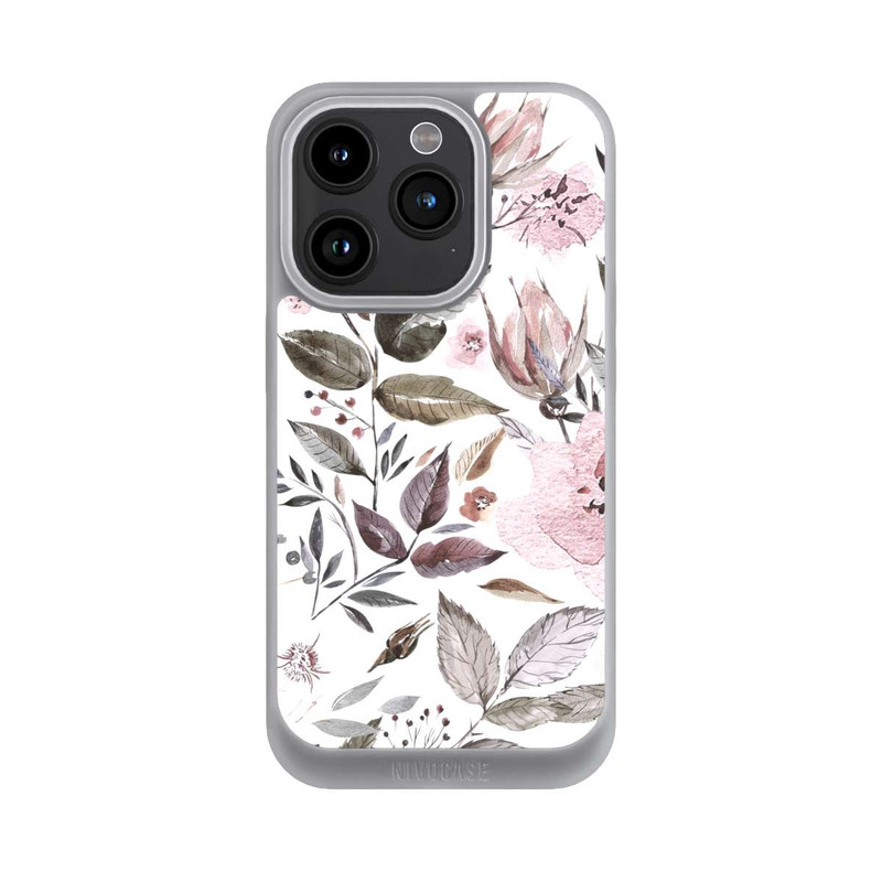 iPhone 15 Pro NIVOpure Aquarell braune Rosenblüten