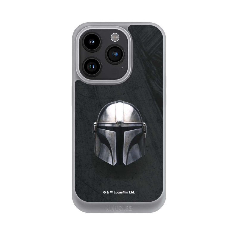 iPhone 15 Pro NIVOpure Schwarzer Mandalorianer Helm