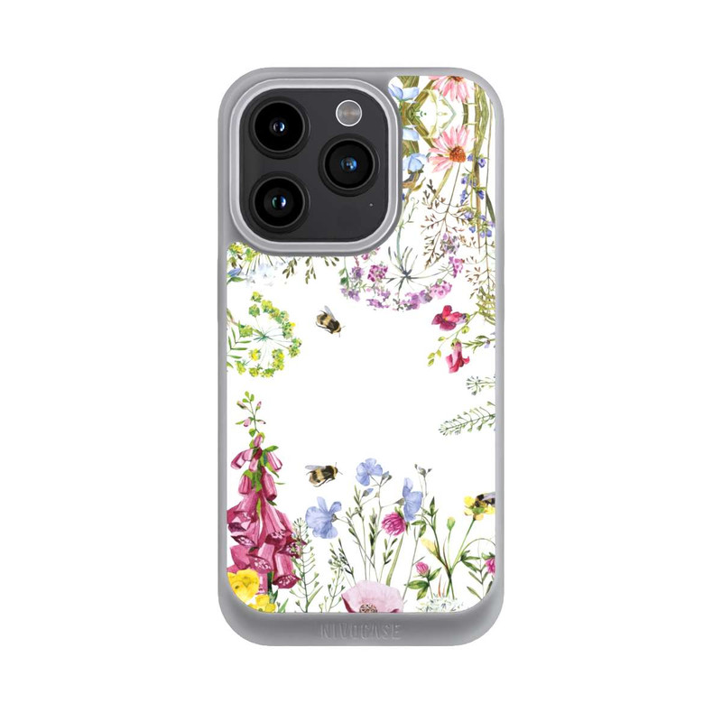 iPhone 15 Pro NIVOpure Cadre de fleurs sauvages des prés d'été
