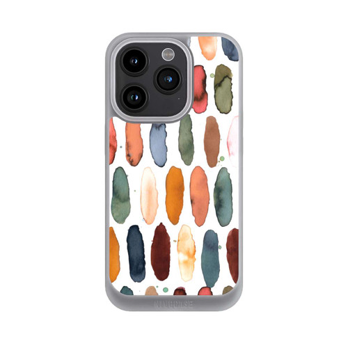 Apple iPhone 15 Pro NIVOpure Aquarellstriche aus mineralischem Terrakotta