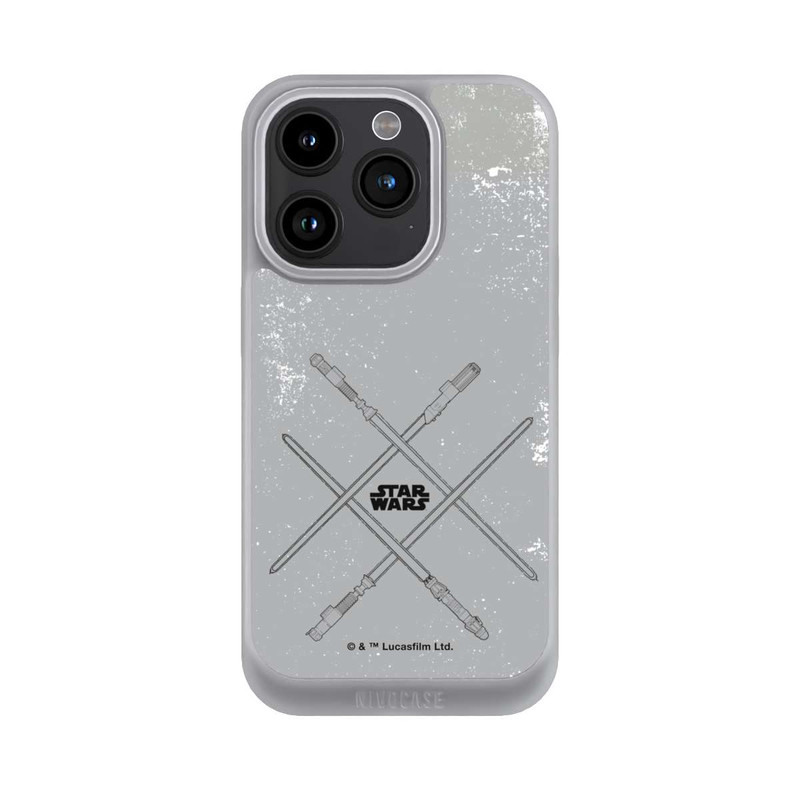 iPhone 15 Pro NIVOpure Lichtschwerter Grau