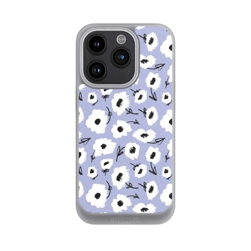 Apple iPhone 15 Pro NIVOpure Blumenmuster Lila