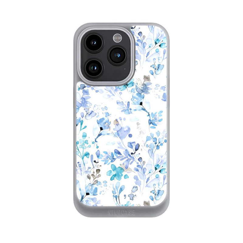 iPhone 15 Pro NIVOpure Frühlingsunkraut blau