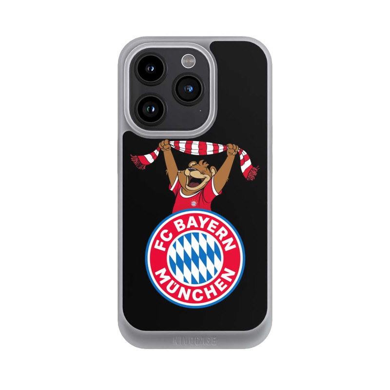 iPhone 15 Pro NIVOpure Bernie Jubel mit Schal Schwarz