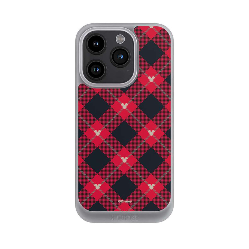 iPhone 15 Pro NIVOpure Mickey Weihnachtsmuster Rot