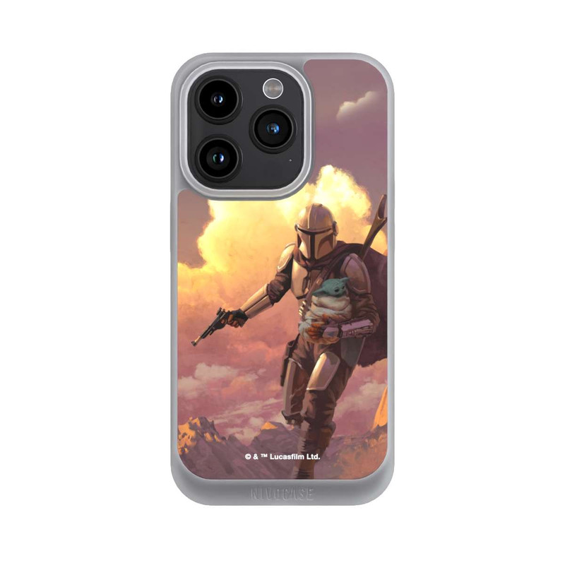 iPhone 15 Pro NIVOpure Der Mandalorianer und Grogu Sonnenguntergang Wolken