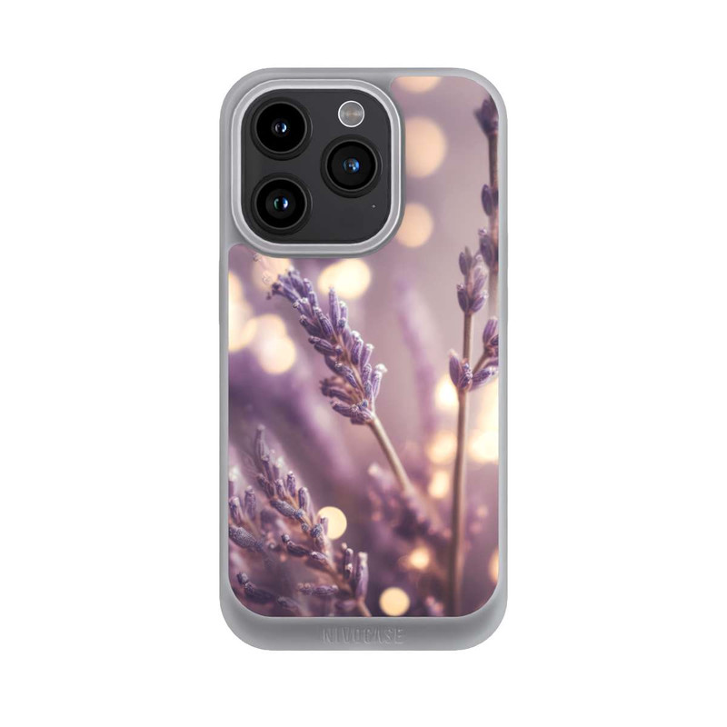 iPhone 15 Pro NIVOpure Lavender Close Up with AI