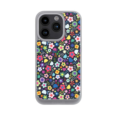 Apple iPhone 15 Pro NIVOpure Psychedelic Flowers Multi Black