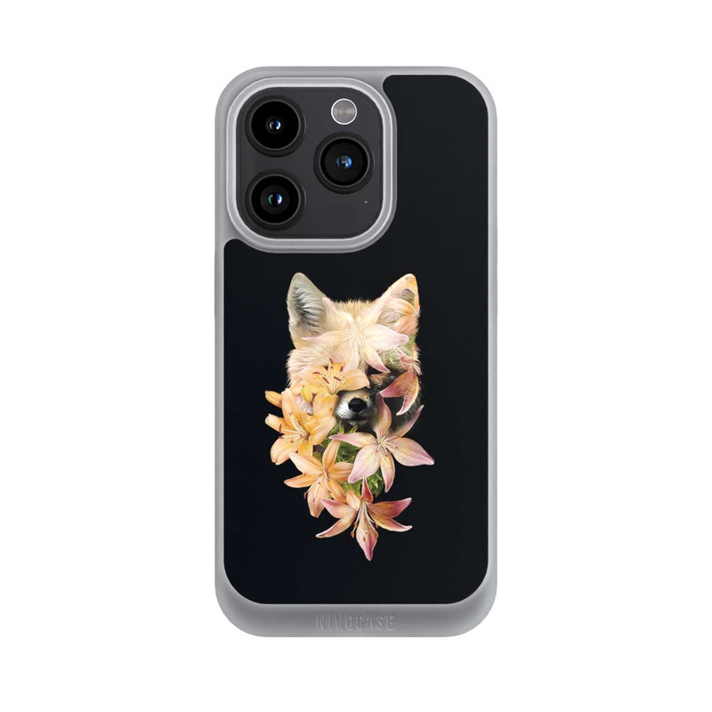 iPhone 15 Pro NIVOpure Blumen-Fuchs