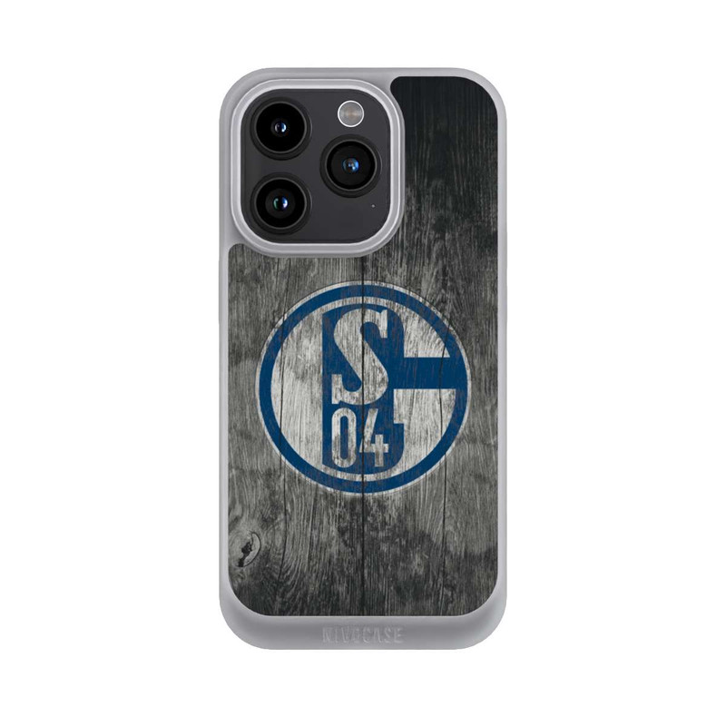 iPhone 15 Pro NIVOpure Schalke 04 Holz Look
