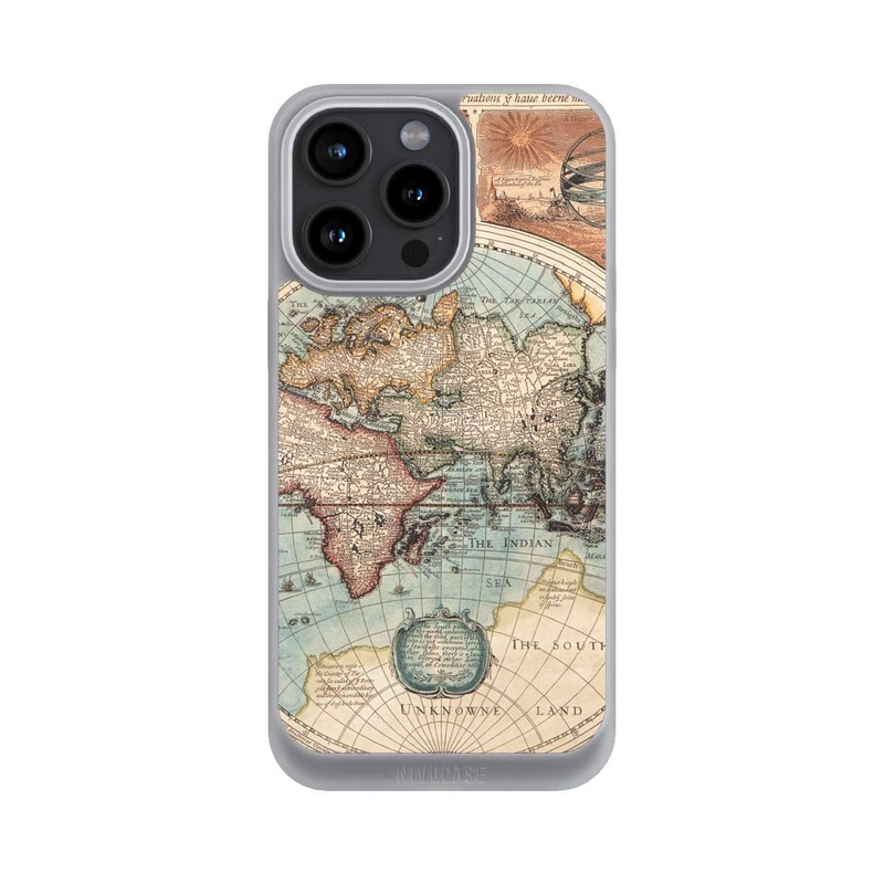 iPhone 15 Pro Max NIVOpure Carte du Monde Ancienne