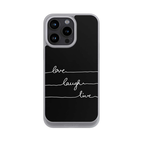 Apple iPhone 15 Pro Max NIVOpure Love Laugh Live blanc/noir