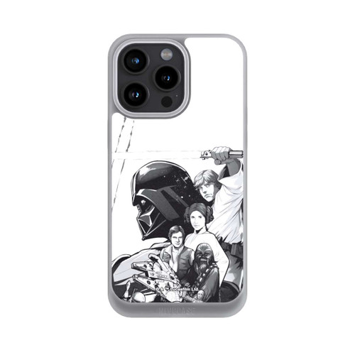 Apple iPhone 15 Pro Max NIVOpure StarWars Charaktere - Schwarz-Weiß