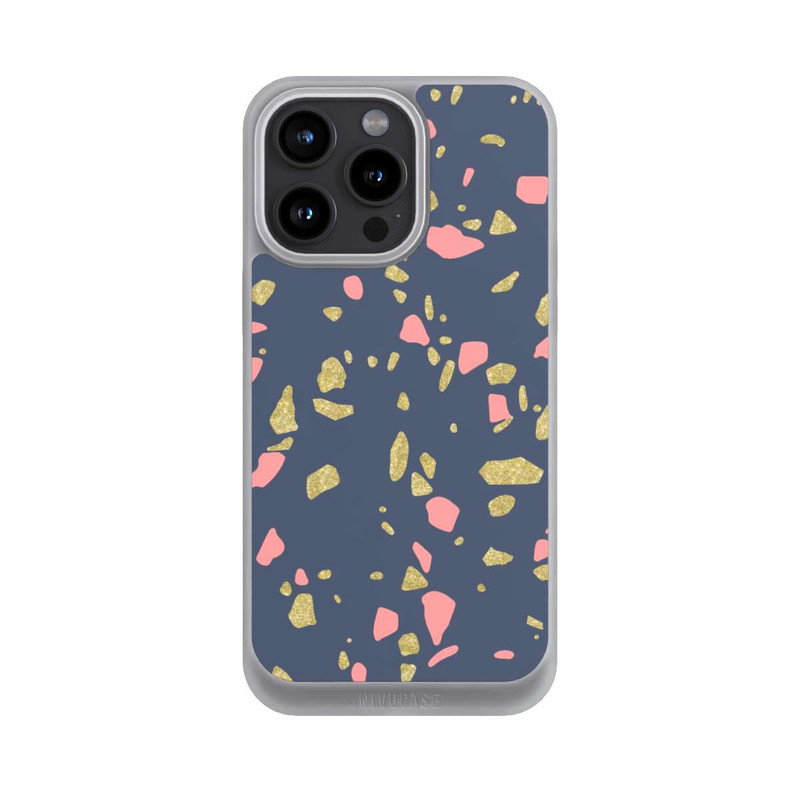 iPhone 15 Pro Max NIVOpure Terazzo Gold-Optik