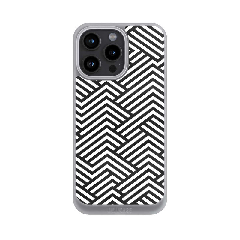 iPhone 15 Pro Max NIVOpure Schwarz und Weiß ZigZag