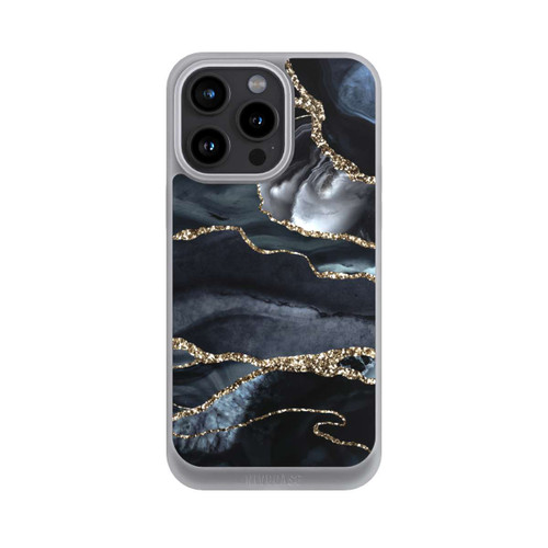 Apple iPhone 15 Pro Max NIVOpure Dunkler Marmor Gold Glitzerlook