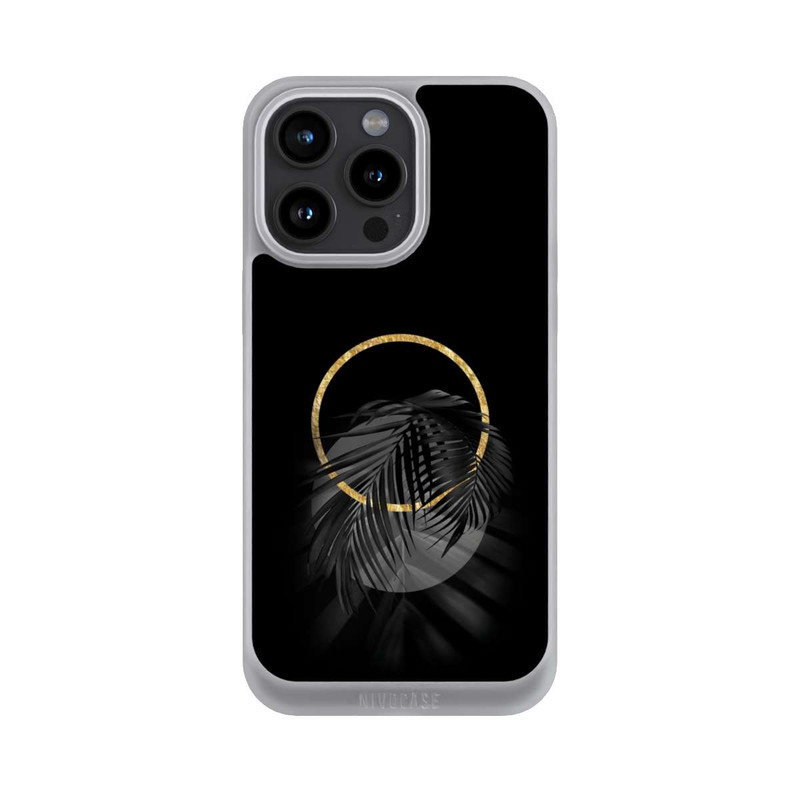 iPhone 15 Pro Max NIVOpure tropische Blätter schwarz