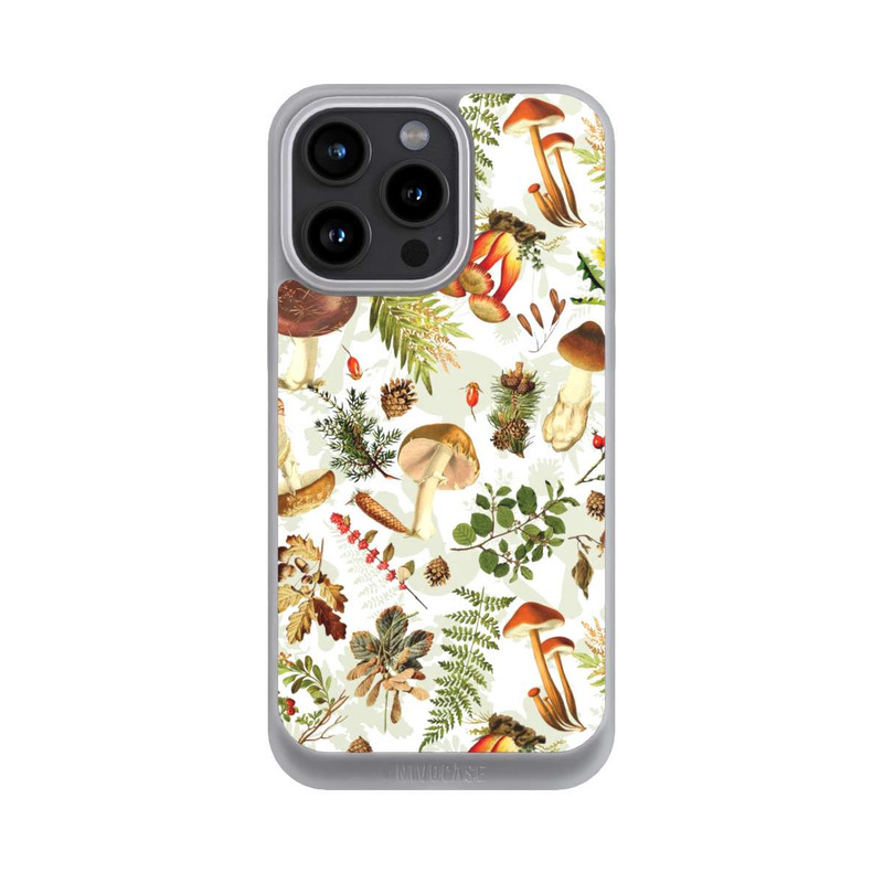 iPhone 15 Pro Max NIVOpure Pilzmuster Weiß