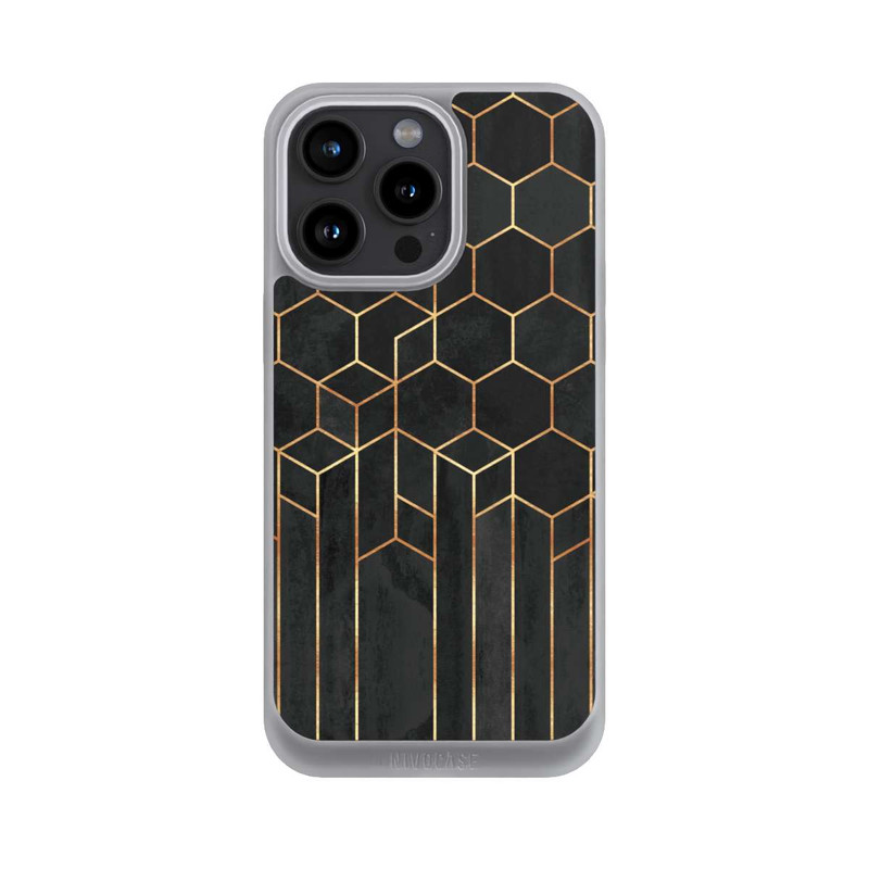 iPhone 15 Pro Max NIVOpure Schwarze Sechsecke