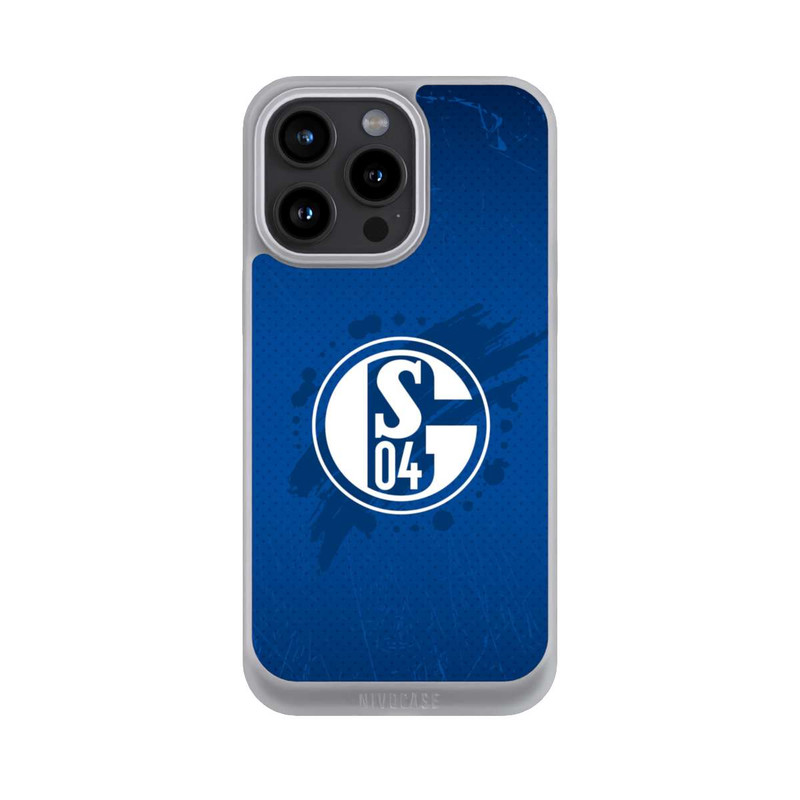 iPhone 15 Pro Max NIVOpure Schalke 04 Farbe Fleck Blau