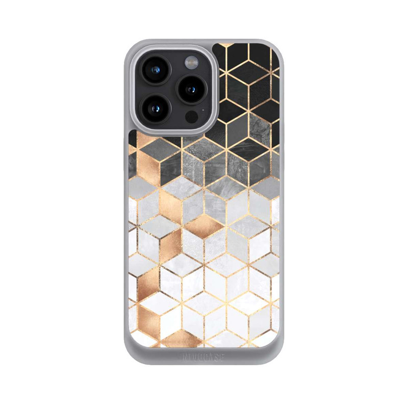iPhone 15 Pro Max NIVOpure Würfel dunkel und gold