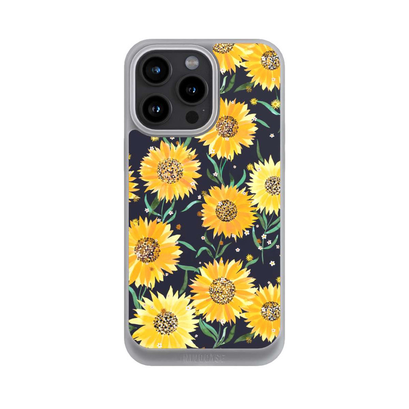 iPhone 15 Pro Max NIVOpure Sonnenblumen schwarz