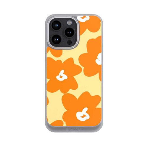 Apple iPhone 15 Pro Max NIVOpure Retro floral pattern Päivi yellow orange